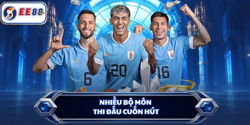 Nhiều bộ môn thi đấu cuốn hút