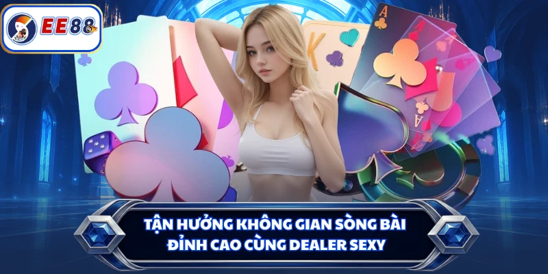 Tận hưởng không gian sòng bài đỉnh cao cùng dealer sexy